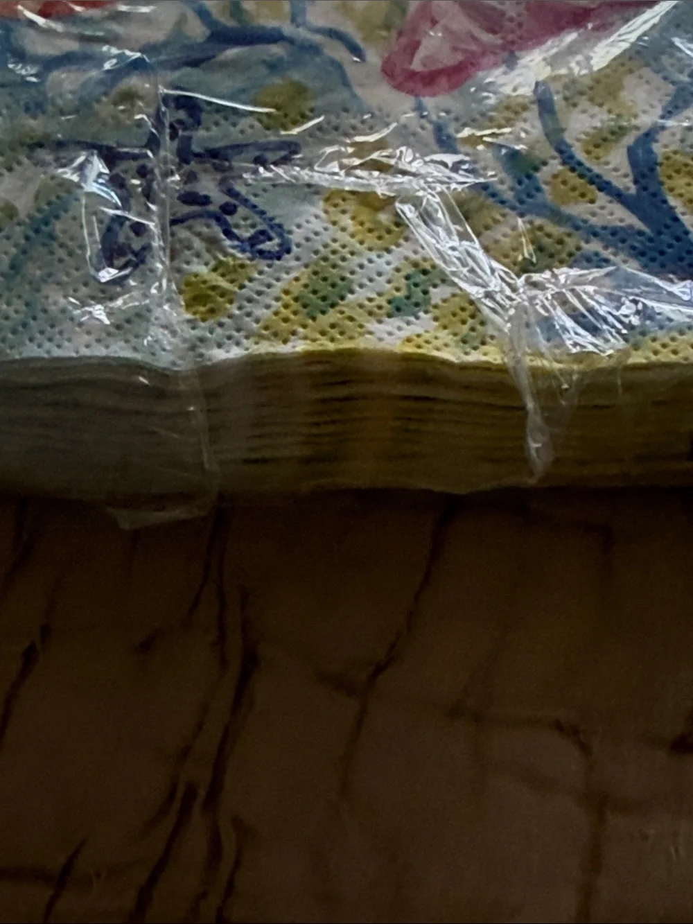 Paper napkins three different kinds
